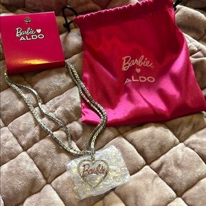 Barbie x Aldo Silver Necklace with Heart Pendant
